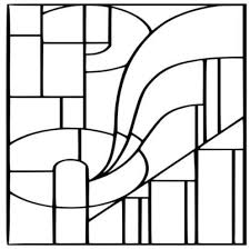 Black And White Stained Glass Template