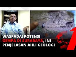 Surabaya antisipasi dampak gempa sesar aktif. Potensi Gempa Di Surabaya Ahli Geologi Ungkap Pergeseran Tanah Aktif Tvone Youtube