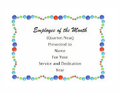 A certificate of employment, also called an employment certificate, is used to verify the employment history of a former or current the user should enter all the information required to complete the document. 30 Printable Employee Of The Month Certificates Templatearchive