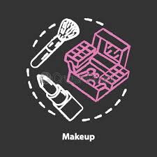 makeup chalk concept icon make up