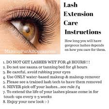 Kiss your waterproof eye makeup a temporary goodbye: Lash Extension Aftercare Tips Eyelash Extensions Care Eyelash Extensions Lash Extensions
