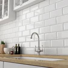 White Kitchen Wall Tiles Thickness 10