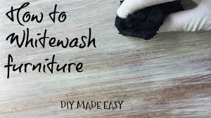 how to whitewash furniture tutorial diy