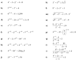 Exponential Equations And Inequalities