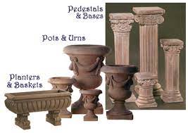 Als Garden Art Pottery Pedestals