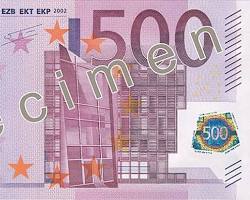 €500歐元紙幣的圖片