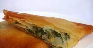 spinach and blue cheese filo triangles