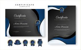 certificate design psd vector images