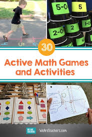 The game includes game cards with math problems on them and players must find the matching answer on their card. 30 Active Math Games And Activities For Kids Who Love To Move