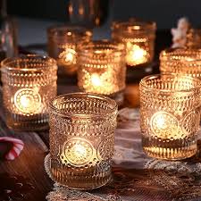 Glass Tealight Candle Holders