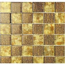 Wall Cladding Gold Leaf Glass Mosaic