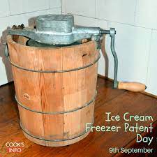 ice cream freezer patent day cooksinfo