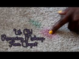 removing eyeshadow from carpet you