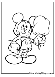 mickey mouse coloring pages 100 free