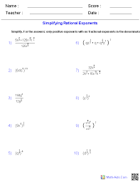 Algebra 2 Worksheets Quadratic