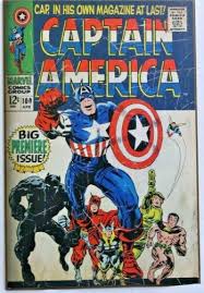 Marvel Captain America Comic Style Wood