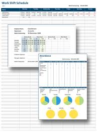 work shift schedule timetable