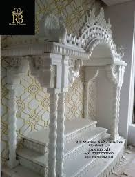 indoor white marble temple for home