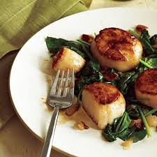 pan seared scallops with bacon and