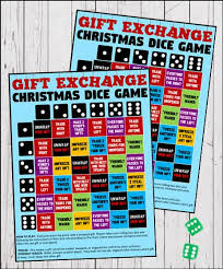 christmas gift exchange dice game