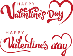 lettering happy valentines day banner