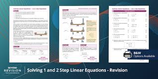 Solving 1 And 2 Step Linear Equations