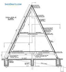 36 A Frame Cabin Shed Plans Blueprints