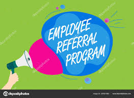 Handwriting Text Employee Referral Program Concept Meaning Employees