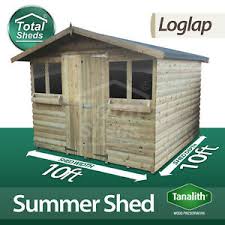 10x10 garden shed summer house 1ft