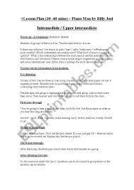 How to play piano man by billy joel on piano and keyboard. Piano Man Speaking And Listening Intermediate Esl Worksheet By Alexanderelwood Hotmail Com