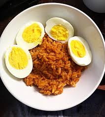 Consuming raw eggs or uncooked eggs can sometimes lead to bacterial the use of an egg in fried rice has less to do with nutrition than it has to do with cooking technique. Where S Fula I Know It S Saturday Leftovers Breakfast Jollof Rice With Hard Boiled Eggs Wheresfa Socialisolation Pandemiclife Breakfast Facebook