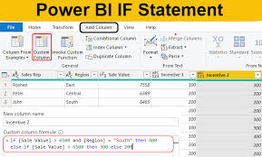 power bi if statement how to use if