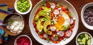 red chilaquiles recipe with fried eggs