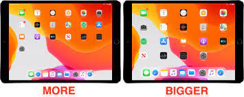 how to adjust ipad app icons size on
