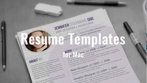 34 Mac Resume Templates Word Psd Indesign Apple Pages