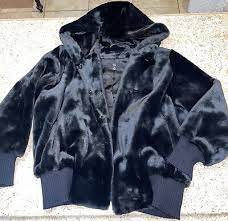 Black Faux Fur Hooded Jacket