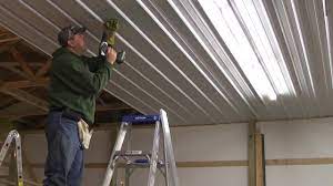 pro rib steel ceiling install