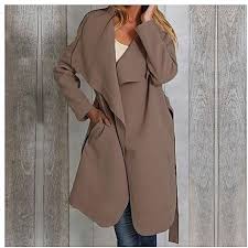 Tectores Women Ladies Long Sleeve Cardigan Coat Suit Top