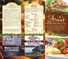 arnie s restaurant fasprint menus