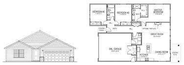 single story floor plan new era homes