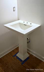 install a pedestal sink [orc week