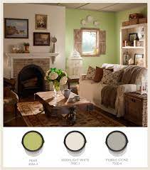 English Cottage Living Room Cans Border
