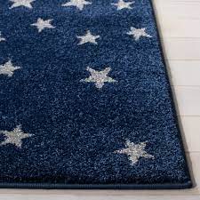 stars area rug navy grey