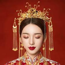 chinese style bride phoenix coronet