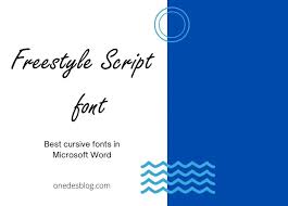 9 best cursive script fonts in word