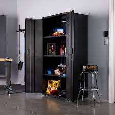 wall mounted garage cabinet in black