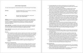 Joint Venture Agreement Template Microsoft Word Templates
