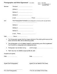 artist agreement 10 exles format