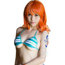 Anime ONE PIECE Nami Cosplay Costume Two Years Later Nami Bra Tops Game |  eBay