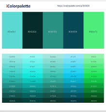 latest color schemes with sea green and